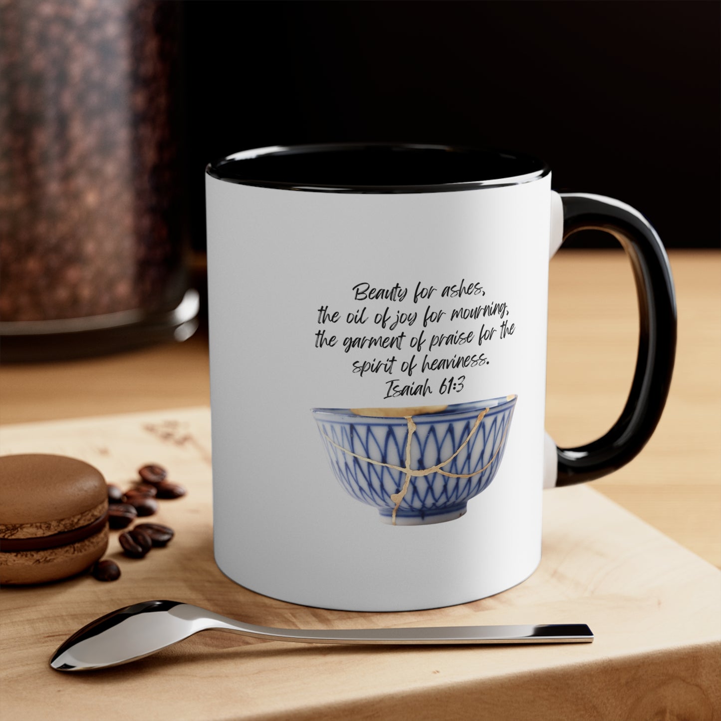 Beauty for ashes - accent mug