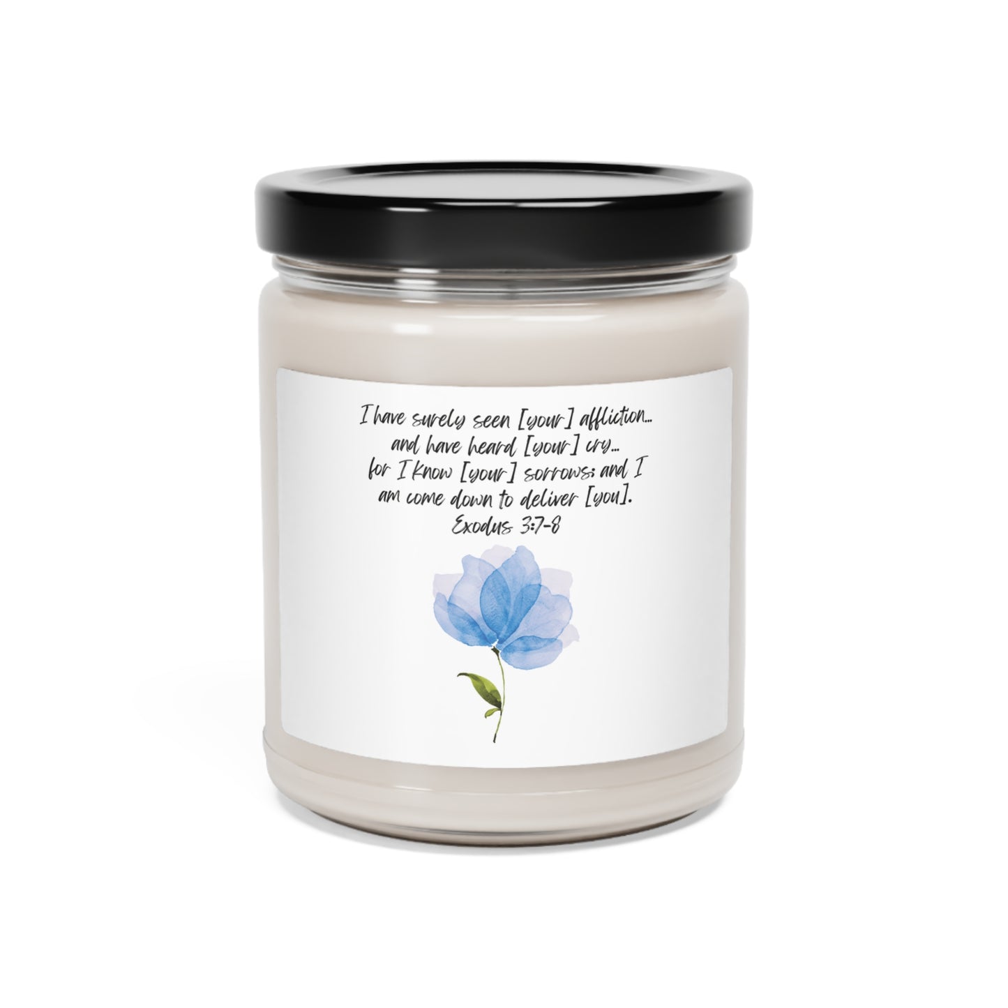 Exodus 3:7-8: I have surely seen [your] affliction… and have heard [your] cry… for I know [your] sorrows; And I am come down to deliver [you]. Candle.