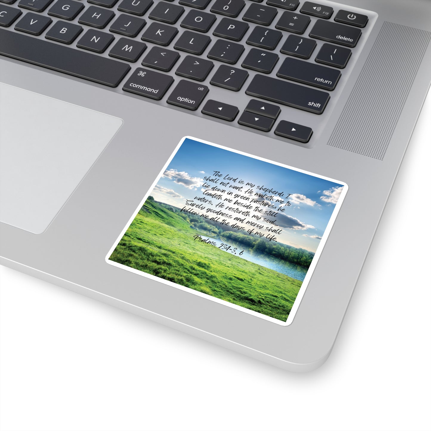 Green pastures, still waters - sticker