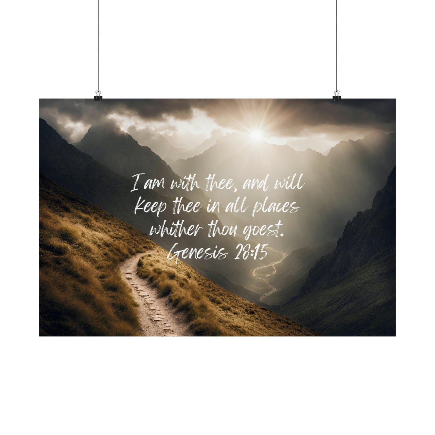 I am with thee - horizontal poster