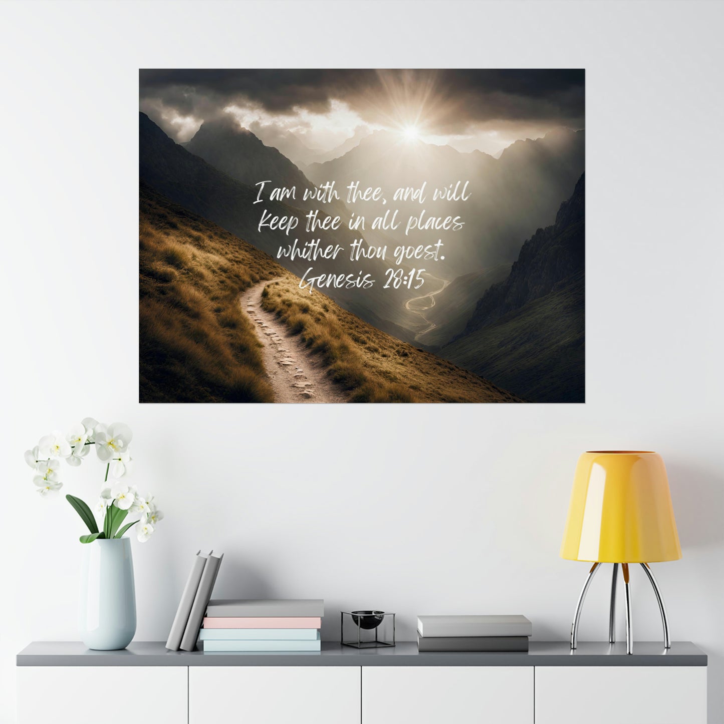 I am with thee - horizontal poster