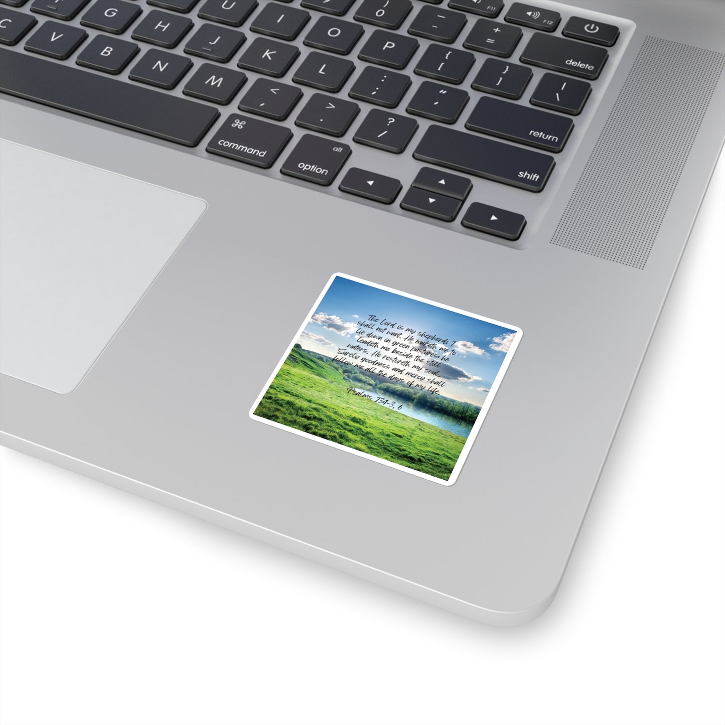 Green pastures, still waters - sticker