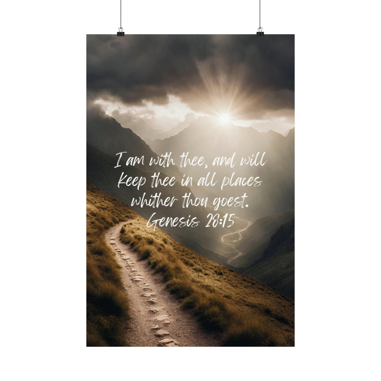 I am with thee - vertical poster