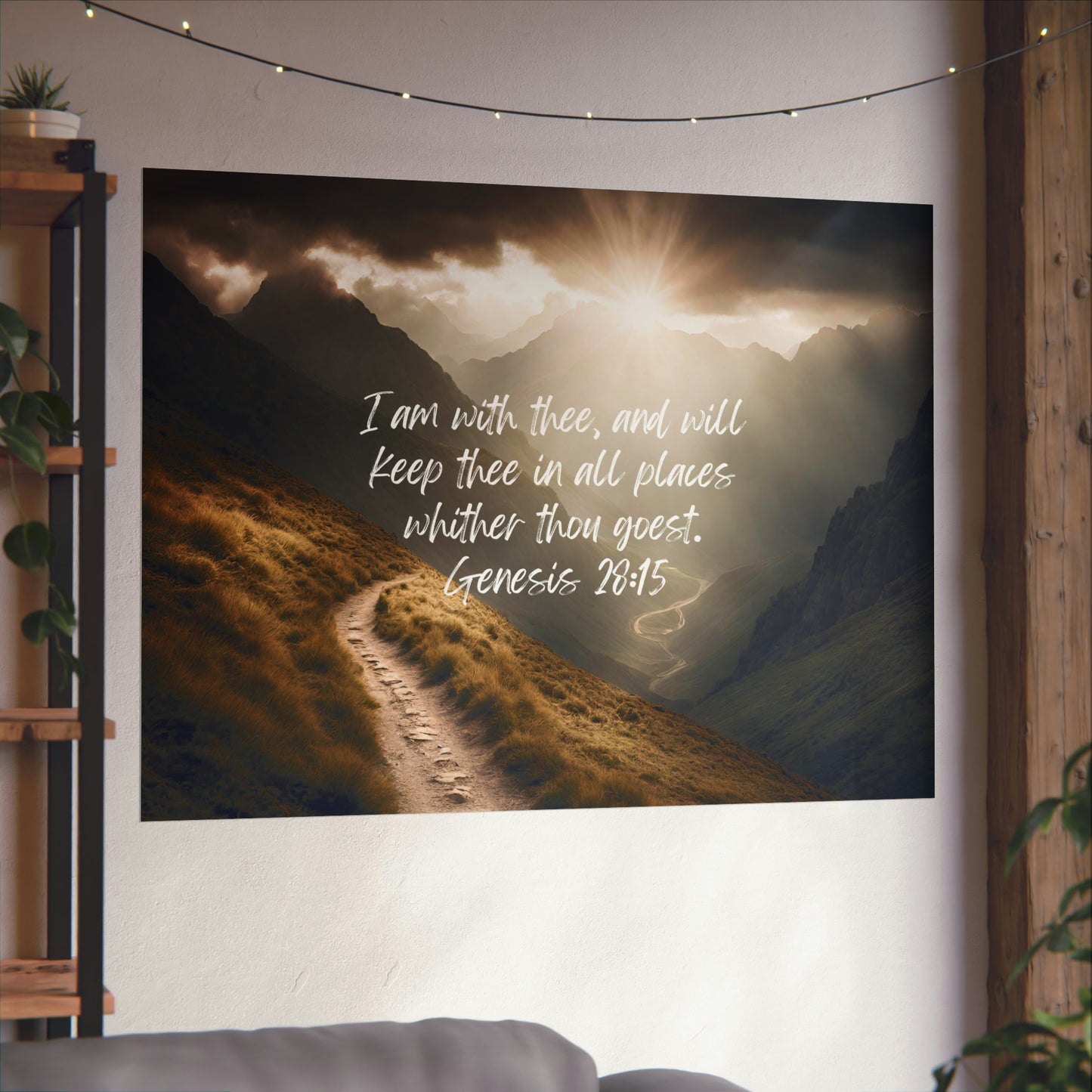 I am with thee - horizontal poster