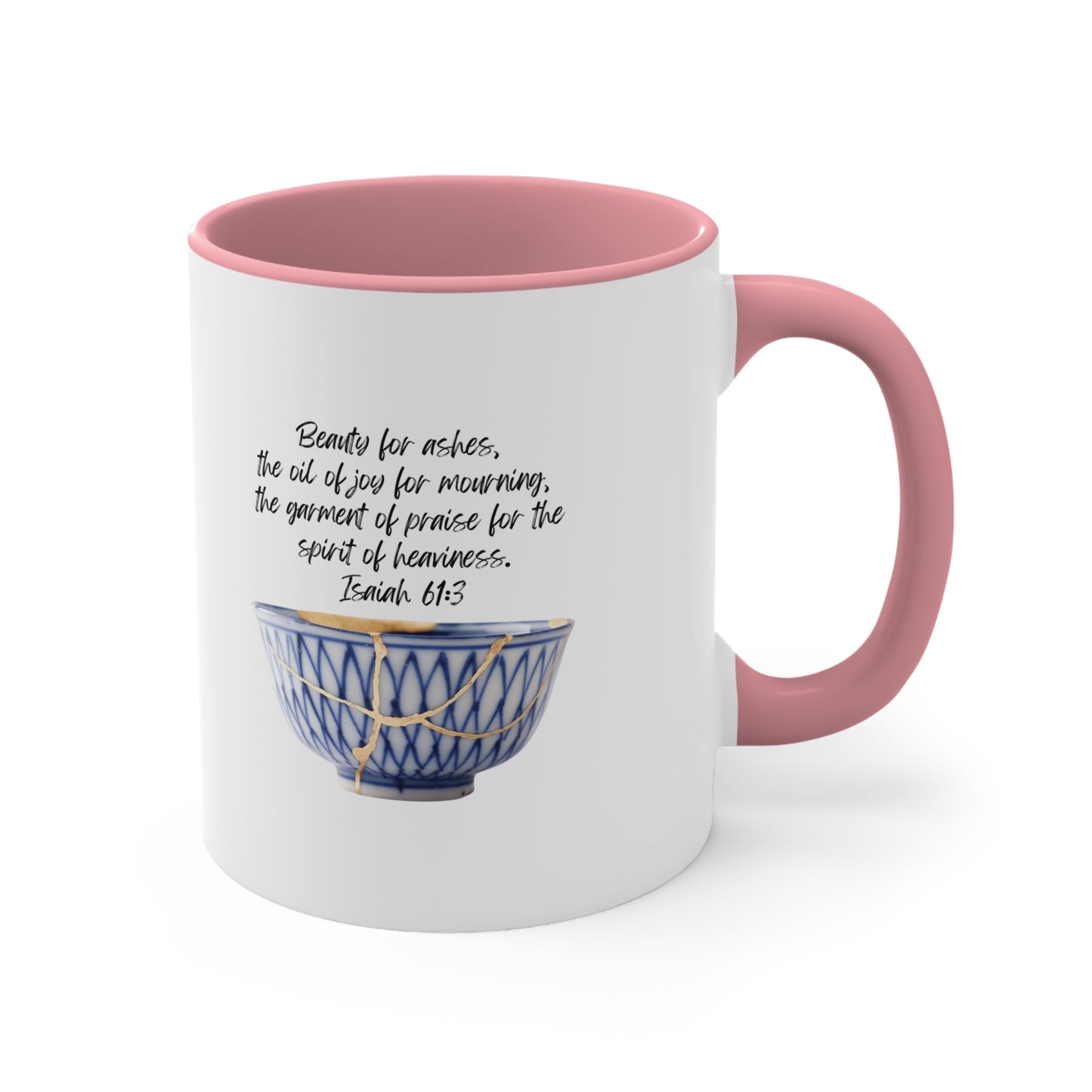 Beauty for ashes - accent mug