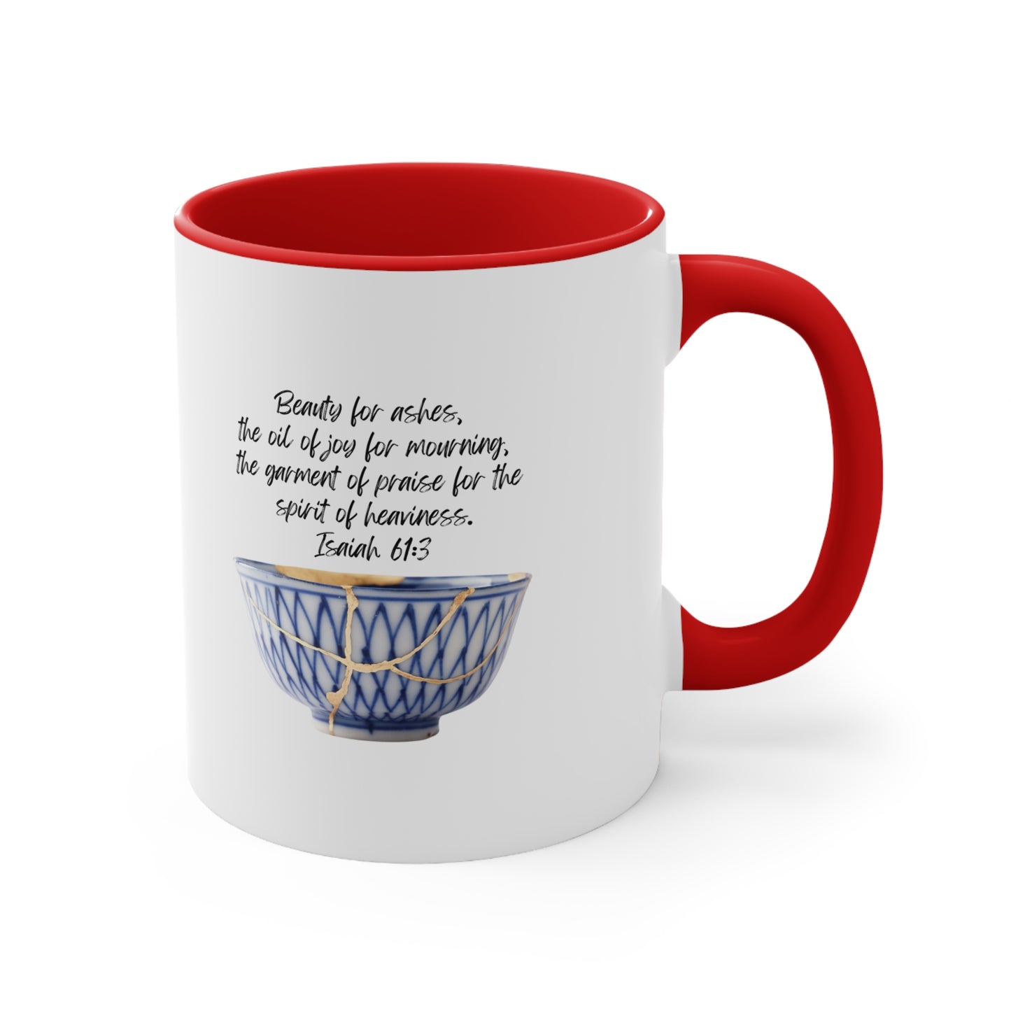 Beauty for ashes - accent mug